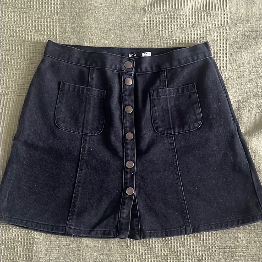 BDG Blue A-line Mini Skirt Casual